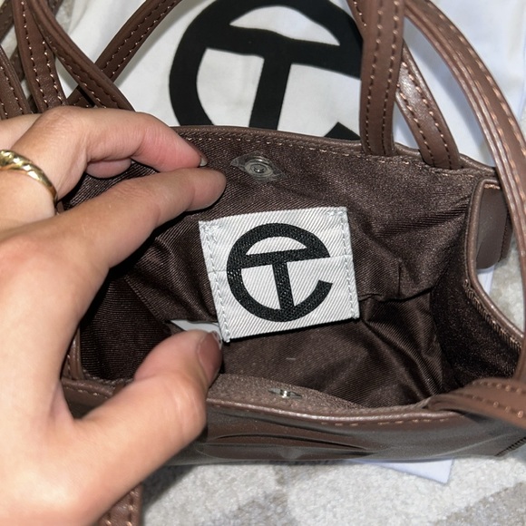 Small Chocolate Telfar Bag - Picture 4 of 4